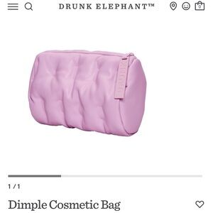 Drunk Elephant Cosmetic Bag with three samples